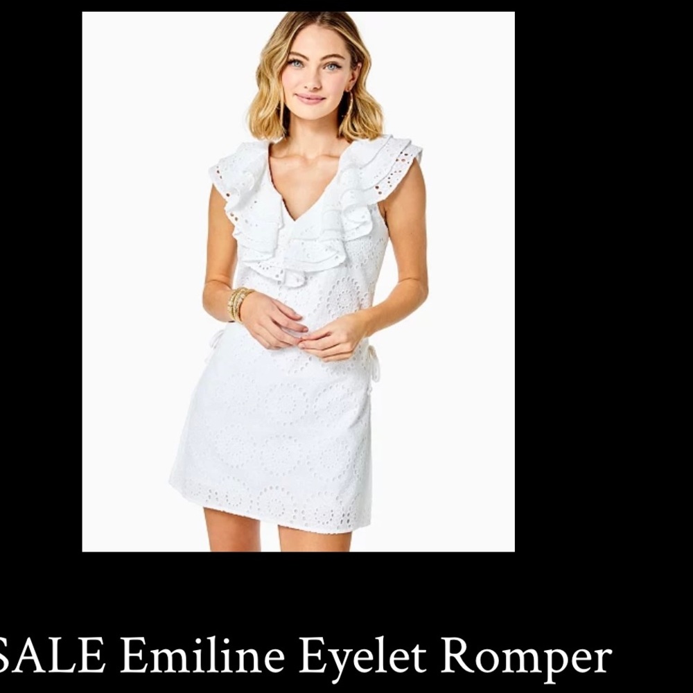 Lilly Pulitzer emiline romper nwt